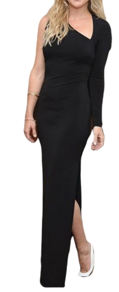 Kate Hudson For Ann Taylor One Shoulder Maxi Dress Size 2P - Picture 1 of 13